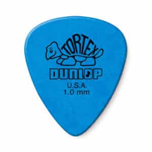 6 x Dunlop Tortex Standard Guitar Picks - Blue - 1.0mm
