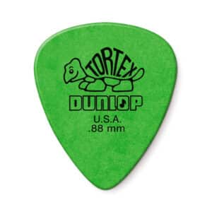 12 x Dunlop Tortex Standard Guitar Picks - Green - 0.88mm