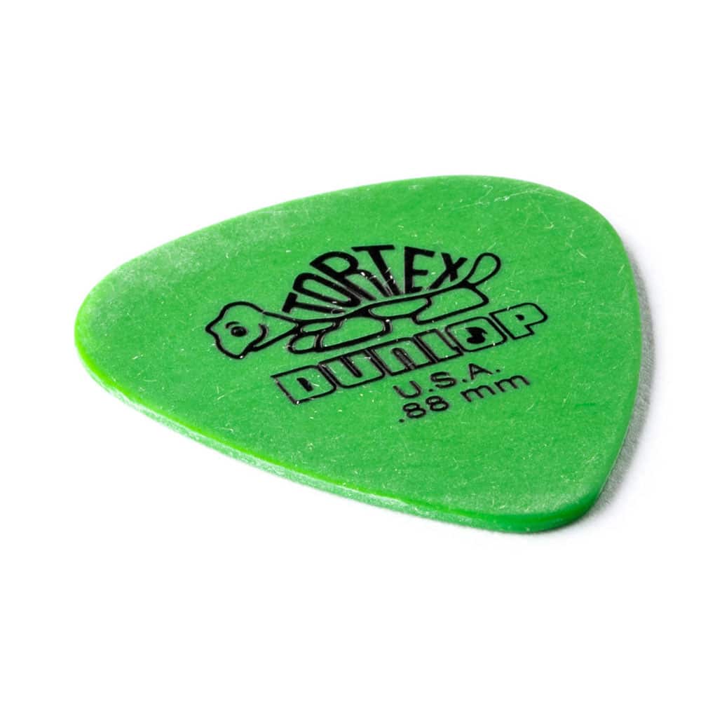 6 x Dunlop Tortex Standard Guitar Picks – Green – 0