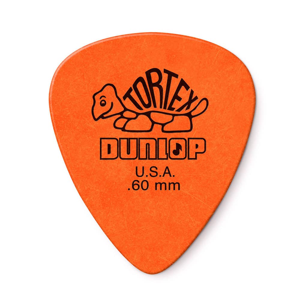 12 x Dunlop Tortex Standard Guitar Picks – Orange – 0