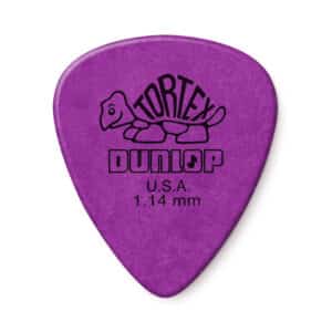 6 x Dunlop Tortex Standard Guitar Picks - Purple - 1.14mm