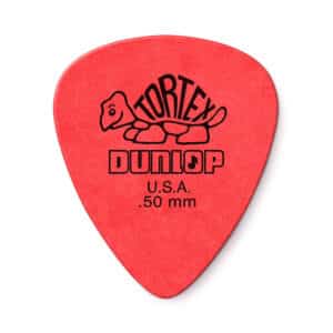 6 x Dunlop Tortex Standard Guitar Picks – Red – 0