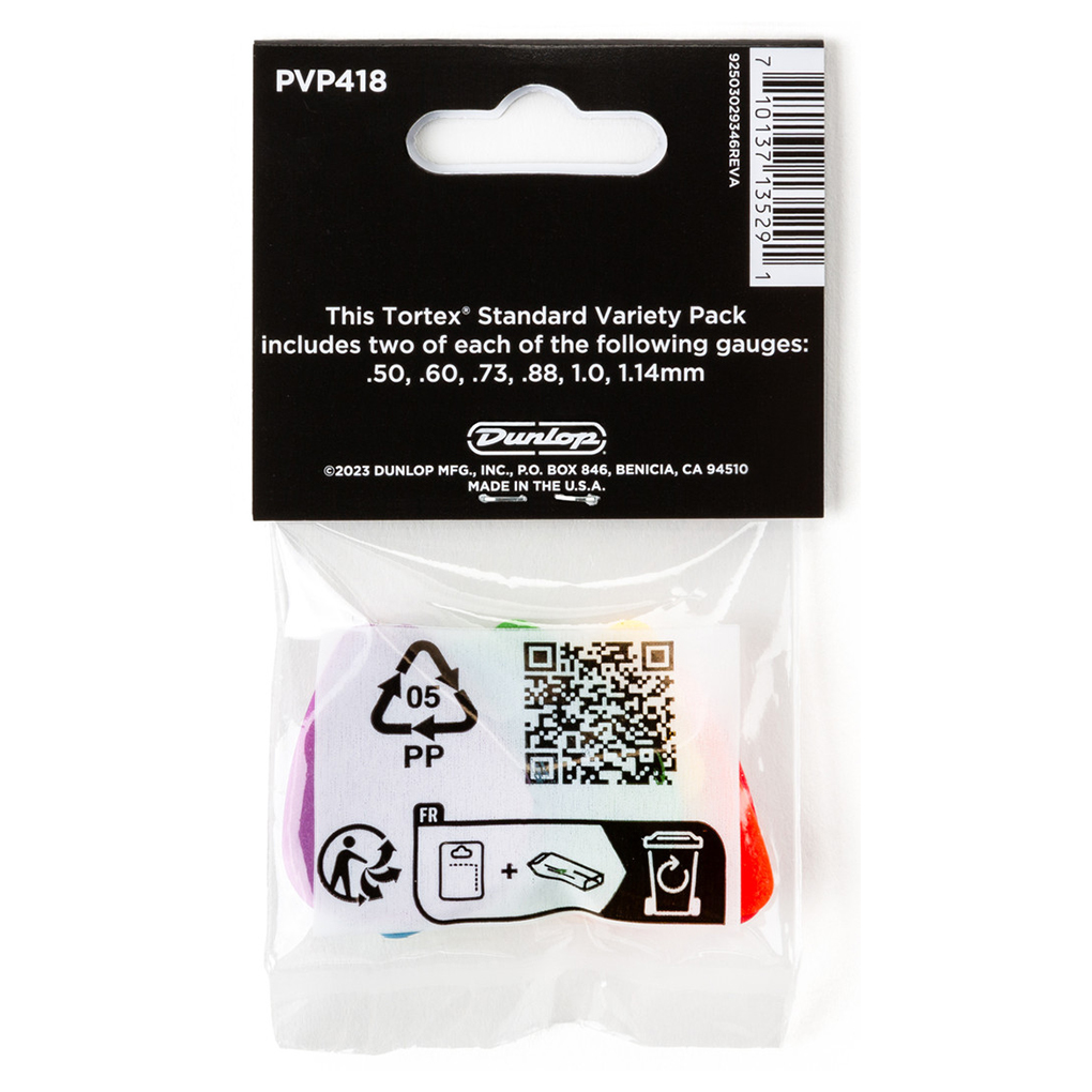 Dunlop – Variety Pack – Guitar Picks – Tortex Standard – Assorted Colours & Gauges – 12 Pack 3