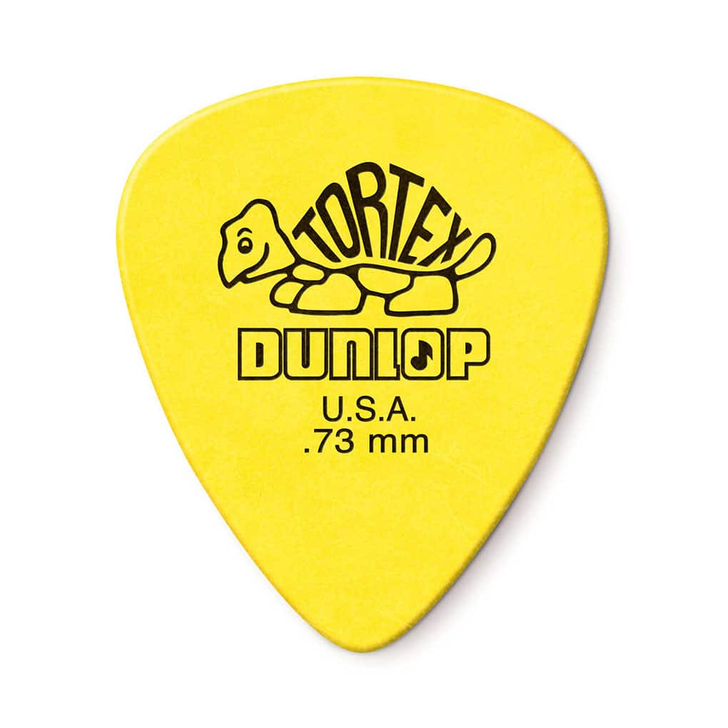 12 x Dunlop Tortex Standard Guitar Picks – Yellow – 0