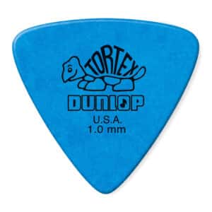 Dunlop - Tortex Triangle Guitar Picks - 1.0mm - Blue - 6 Pack