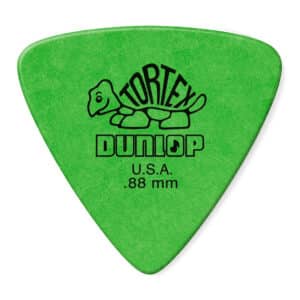 Dunlop - Tortex Triangle Guitar Picks - 0.88mm - Green - 6 Pack