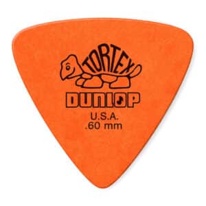 Dunlop - Tortex Triangle Guitar Picks - 0.60mm - Orange - 6 Pack
