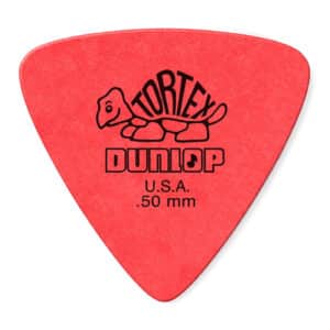 Dunlop - Tortex Triangle Guitar Picks - 0.50mm - Red - 6 Pack