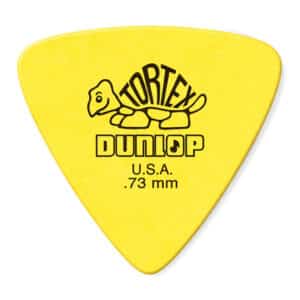 Dunlop - Tortex Triangle Guitar Picks - 0.73mm - Yellow - 6 Pack