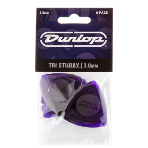 Dunlop Lexan Tri Stubby Guitar Picks – Purple – 3