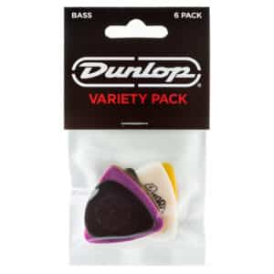 Dunlop - Variety Pack - Bass Guitar Picks - Assorted Colours - 6 Pack