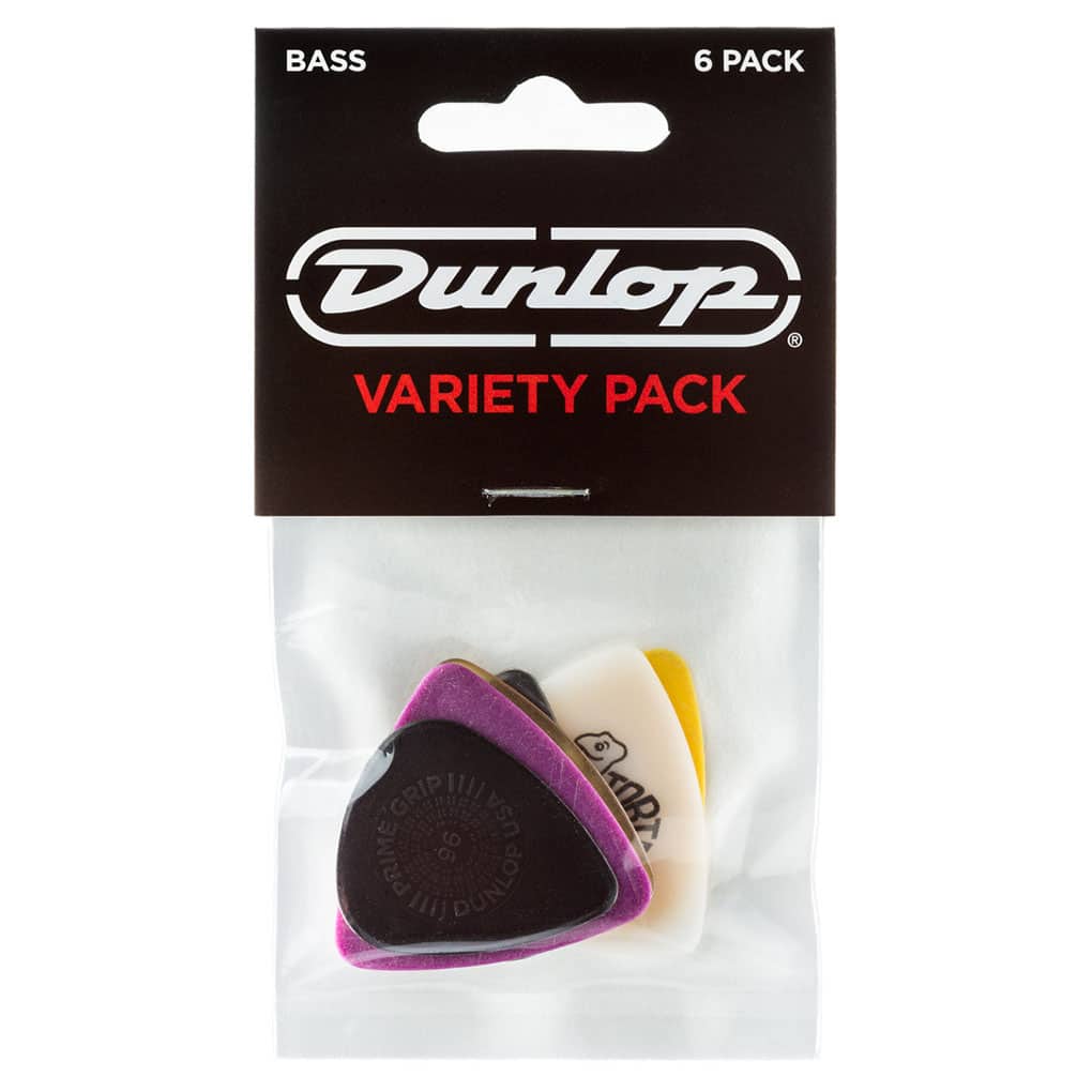 Dunlop – Variety Pack – Bass Guitar Picks – Assorted Colours – 6 Pack 1