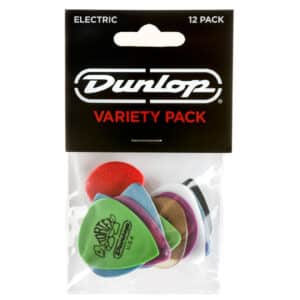 Dunlop - Variety Pack - Electric Guitar Picks - Assorted Colours - 12 Pack