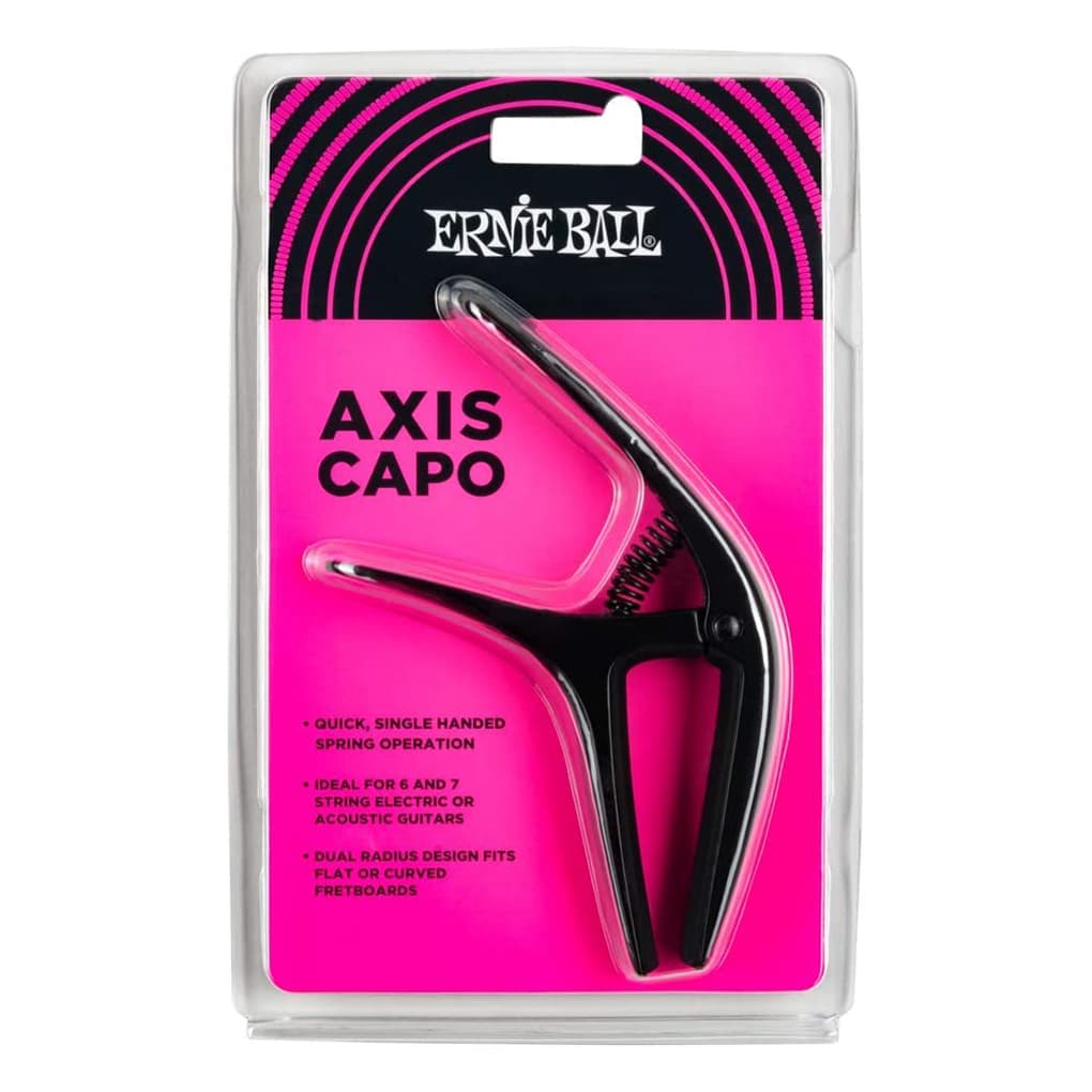 Ernie Ball – Axis Capo – For Acoustic & Electric Guitars – Black – P09600 2