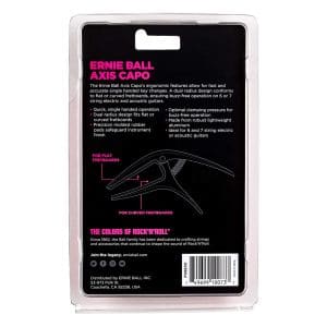 Ernie Ball – Axis Capo – For Acoustic & Electric Guitars – Black – P09600 3