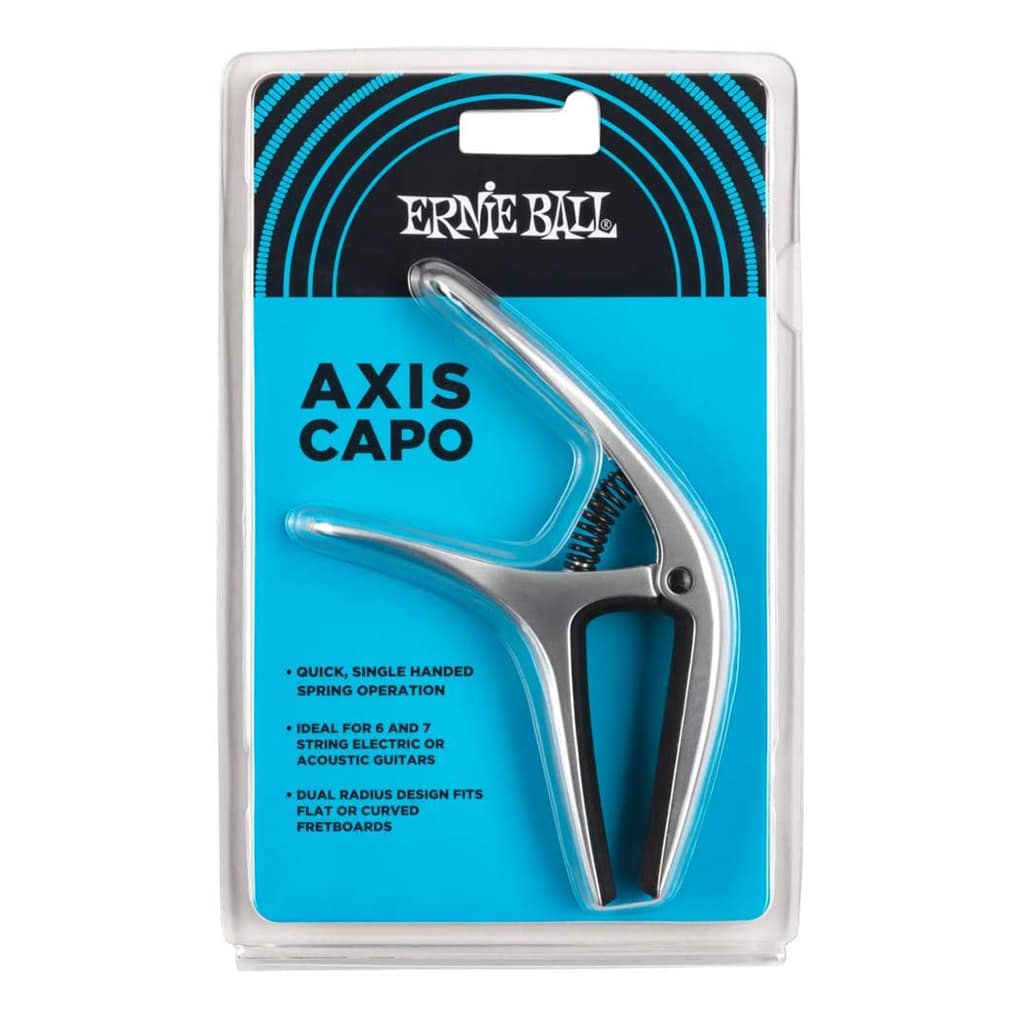 Ernie Ball – Axis Capo – For Acoustic & Electric Guitars – Silver – P09601 2