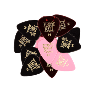 Ernie Ball - Cellulose Guitar Picks - Plectrums - Heavy - 0.94mm - Assorted Colours - 12 Pack - P09180