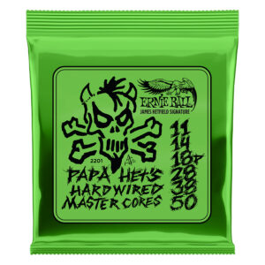 Electric Guitar Strings - Ernie Ball 2201 - James Hetfield Signature String Set - Papa Het's Hardwired Master Cores - 11-50
