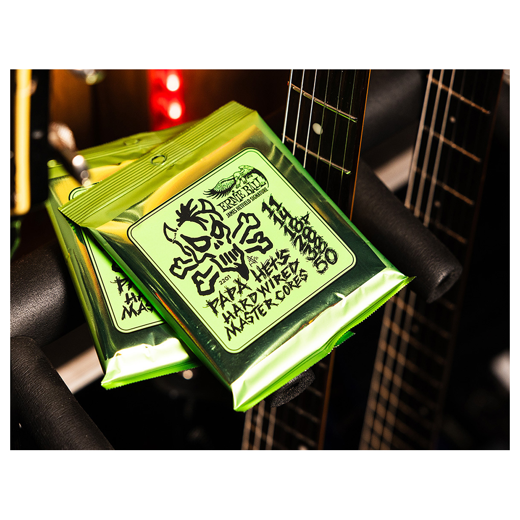 Electric Guitar Strings – Ernie Ball 2201 – James Hetfield Signature String Set – Papa Het’s Hardwired Master Cores – 11-50 3