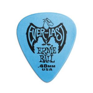 Ernie Ball - Everlast Guitar Picks - Plectrums - .48mm - 12 Pack - Blue - P09181