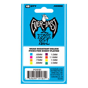 Ernie Ball – Everlast Guitar Picks – Plectrums –