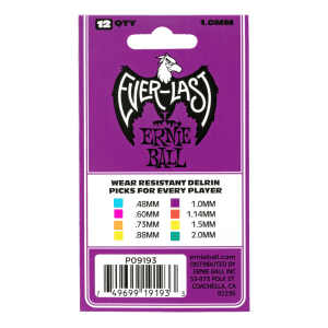 Ernie Ball – Everlast Guitar Picks – Plectrums – 1