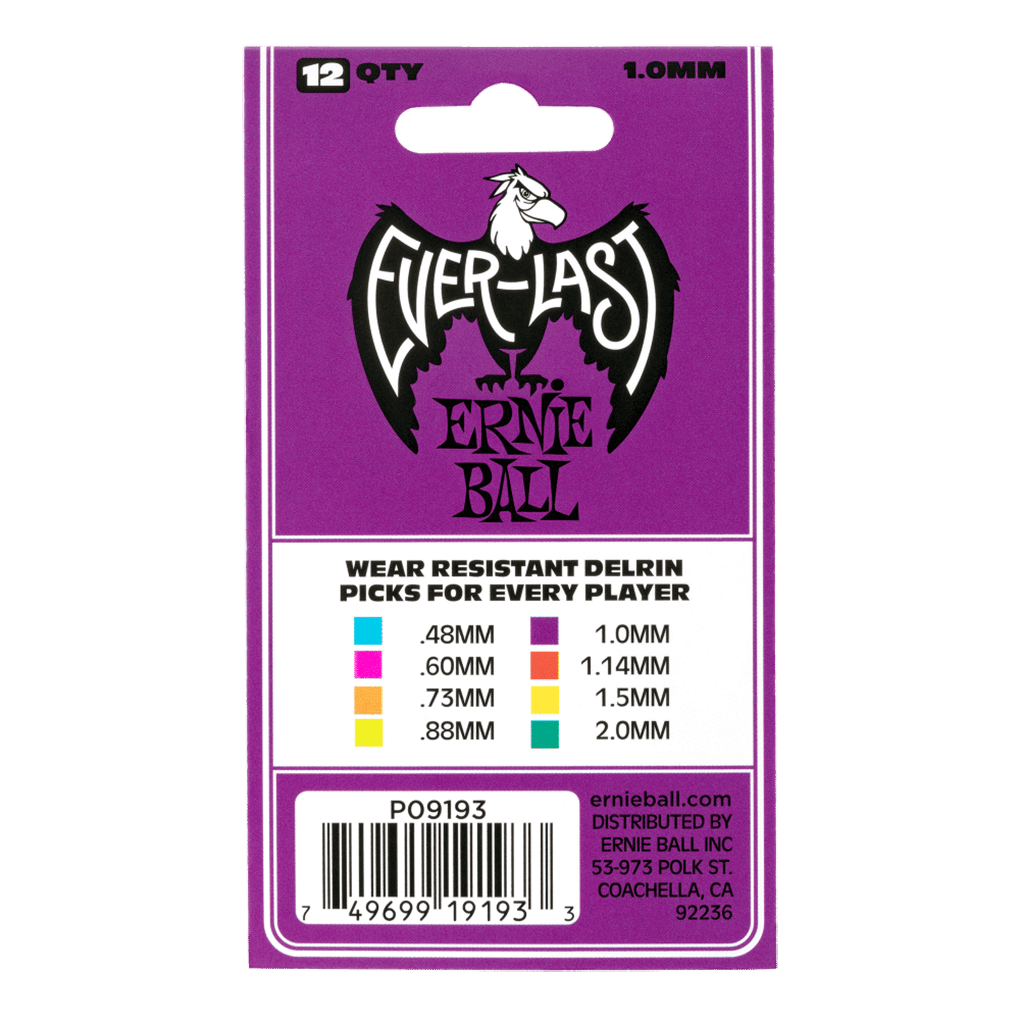 Ernie Ball – Everlast Guitar Picks – Plectrums – 1