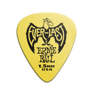 Ernie Ball - Everlast Guitar Picks - Plectrums - 1.5mm - 12 Pack - Yellow - P09195
