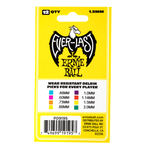 Ernie Ball – Everlast Guitar Picks – Plectrums – 1