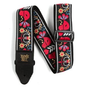 Ernie Ball – Classic Jacquard Guitar Strap/Bass Strap – Redbird Rising – P04667 1