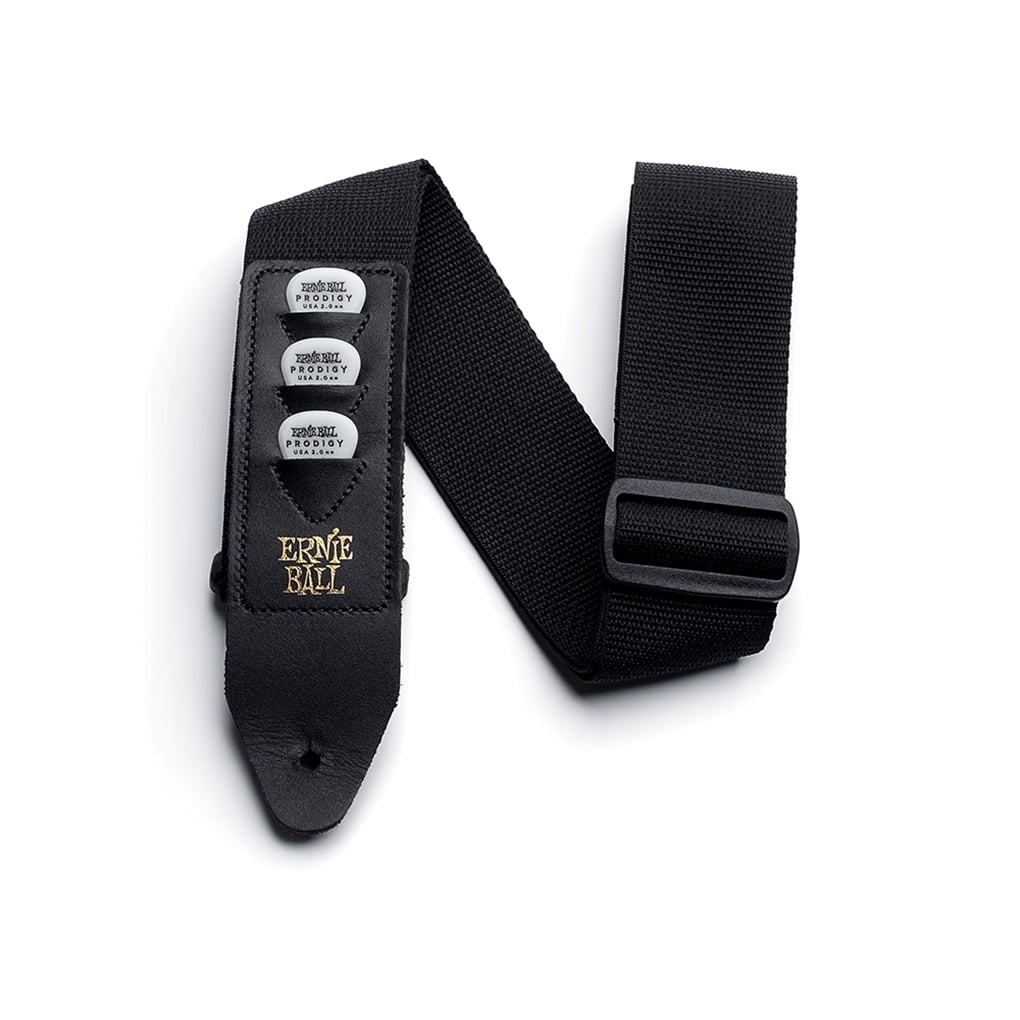 Ernie Ball – Pickholder Guitar Strap – Polypropylene – Black – P04039 1