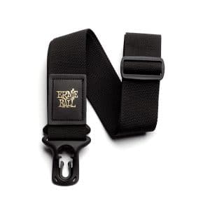 Ernie Ball - Polylock Guitar Strap - Locking Strap For Electric Guitar & Bass - Black - P04056