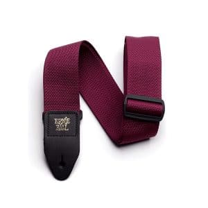 Ernie Ball - Polypro Guitar Strap - Adjustable Length 41-72 Inches - Burgundy - 4047