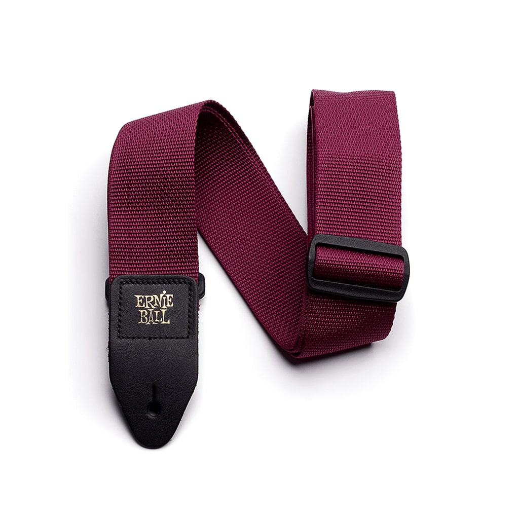 Ernie Ball – Polypro Guitar Strap – Adjustable Length 41-72 Inches – Burgundy – 4047 1