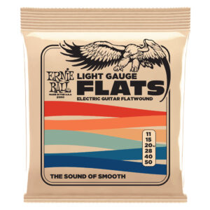 Electric Guitar Strings - Ernie Ball 2580 - Flats - Flatwound - Stainless Steel - Light - 11-50