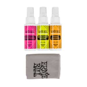 Ernie Ball – Instrument Care Kit – Fretboard Conditioner – Instrument Polish – String Cleaner & Microfibre Polishing Cloth 2