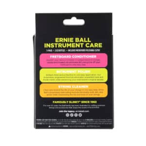 Ernie Ball – Instrument Care Kit – Fretboard Conditioner – Instrument Polish – String Cleaner & Microfibre Polishing Cloth 3