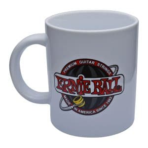 Ernie Ball Mug – White with Ernie Ball Logo – EBBLM 1