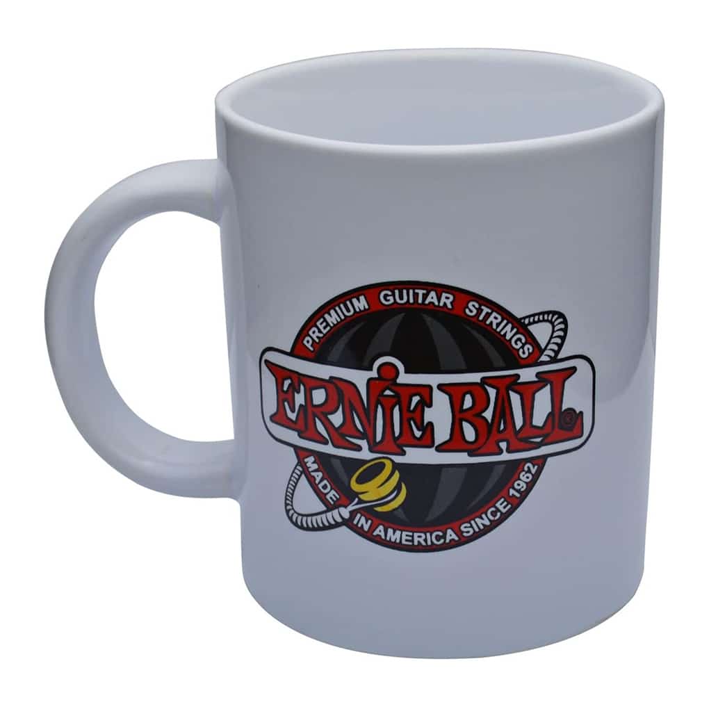 Ernie Ball Mug – White with Ernie Ball Logo – EBBLM 1