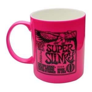 Ernie Ball – Slinky Guitar Mug – Super Slinky – Pink – EBSSM 1