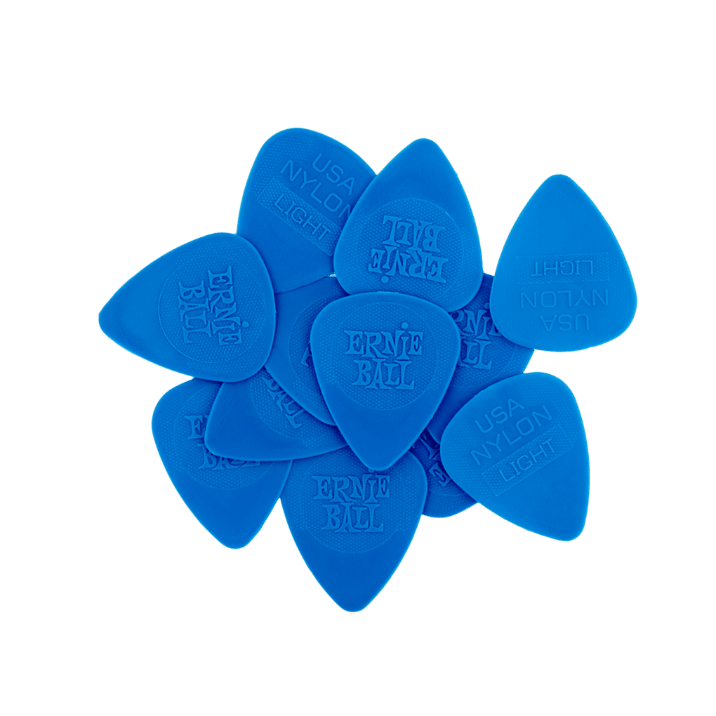 Ernie Ball – Nylon Guitar Picks – Plectrums – Thin – 0