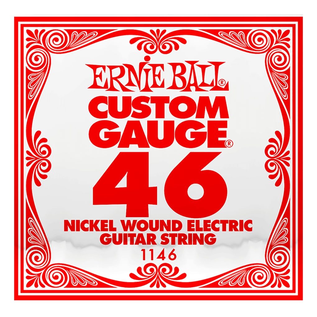Electric Guitar Single String – Ernie Ball Custom Gauge 46 – 1146 – Nickel Wound – Ball End –