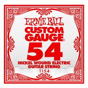 Electric Guitar Single String – Ernie Ball Custom Gauge 54 – 1154 – Nickel Wound – Ball End –