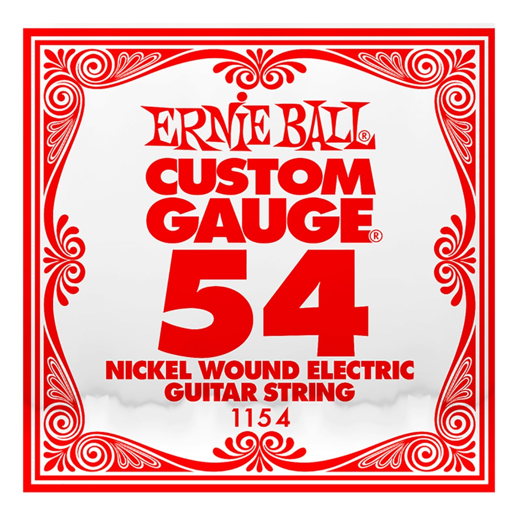 Electric Guitar Single String – Ernie Ball Custom Gauge 54 – 1154 – Nickel Wound – Ball End –