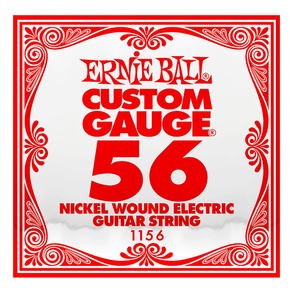 Electric Guitar Single String – Ernie Ball Custom Gauge 56 – 1156 – Nickel Wound – Ball End –