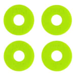 Ernie Ball – Rubber Strap Blocks – Securely Fasten Your Guitar Strap – Green – 4 Pack – P05622 2