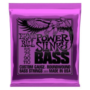 Bass Guitar Strings - Electric - Ernie Ball 2831 - Nickel Wound - Power Slinky - 55-110