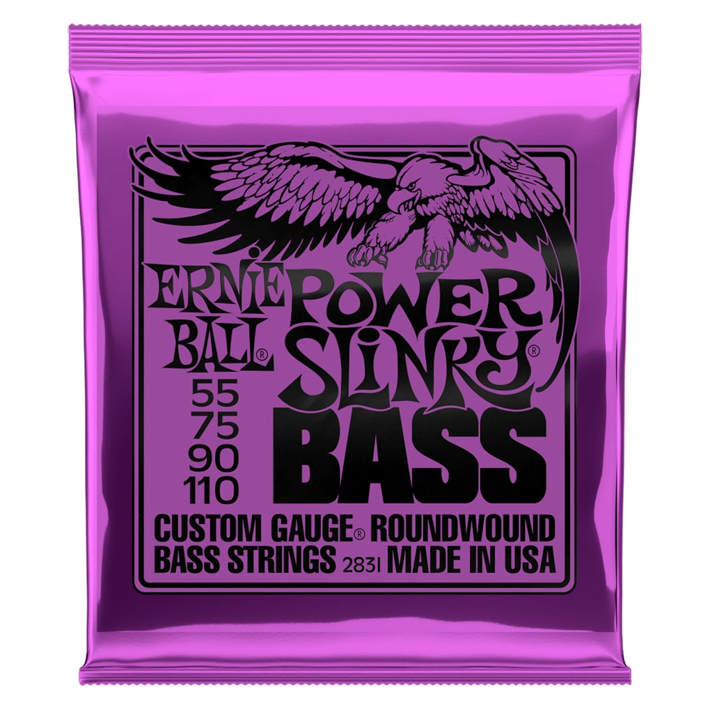 Bass Guitar Strings – Electric – Ernie Ball 2831 – Nickel Wound – Power Slinky – 55-110 1