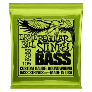 Bass Guitar Strings - Electric - Ernie Ball 2832 - Nickel Wound - Regular Slinky - 50-105