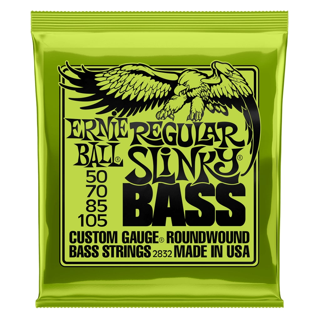 Bass Guitar Strings – Electric – Ernie Ball 2832 – Nickel Wound – Regular Slinky – 50-105 1